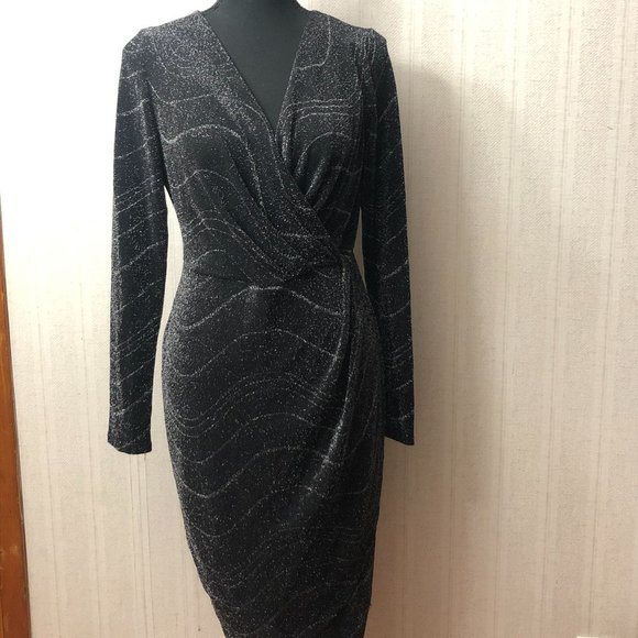 Catherine Catherine Malandrino "Marilyn' Metallic Knit Dress - Picture 2 of 4